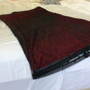 Red and black strapless dress size 9/10